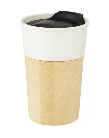 pereira 320ml porcelain and bamboo reusable coffee cup