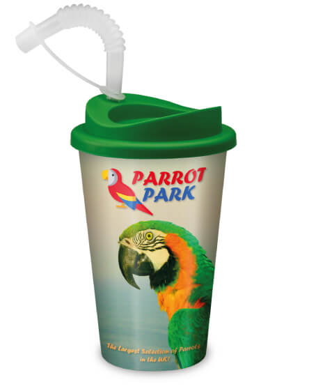 universal full colour printed reusable adventure park mugs