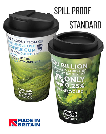 Americano Full Colour 350Ml Screwfit Lids Branded Reusable Cups Universal Mugs