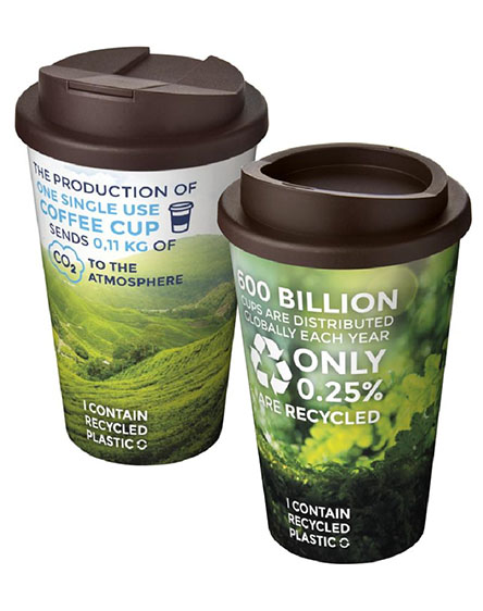 Americano Full Colour Branded Reusable Mugs Insulated Universal Mugs