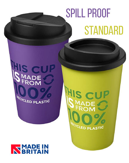 Americano Recycled Spill Proof Branded Reusable Tumblers Insulated Universal Mugs