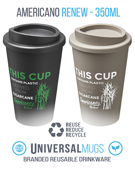 americano renew sugarcane tumblers branded for business