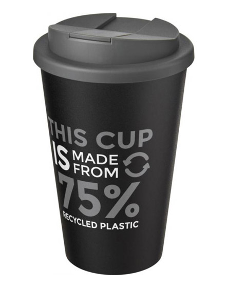 americano recycled cup with grey spill proof lid