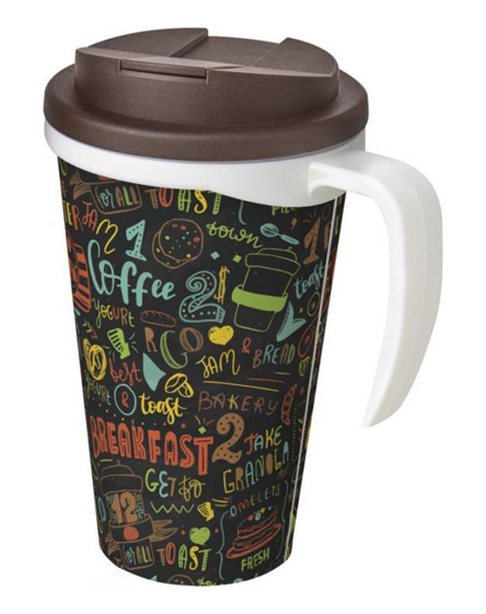americano reusable mugs handle spill proof lids colour