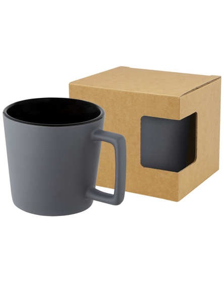 Printed Cali 370 Ml Ceramic Mug With Matt Finish with your Branding by Universal Mugs