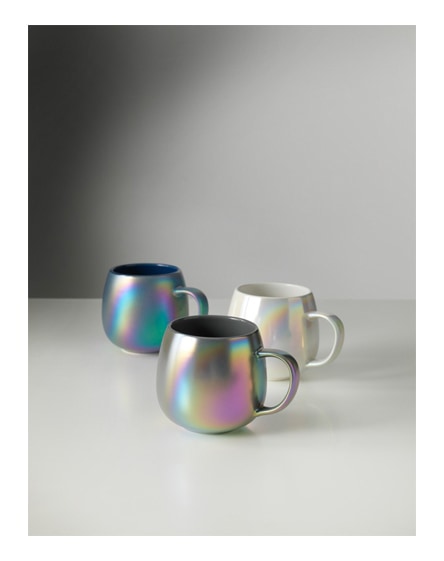branded glitz iridescent ceramic mug