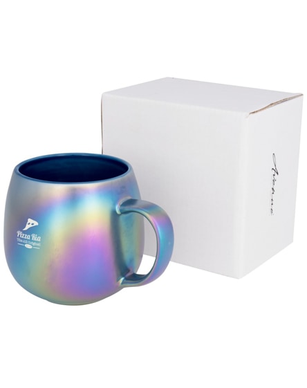branded glitz iridescent ceramic mug