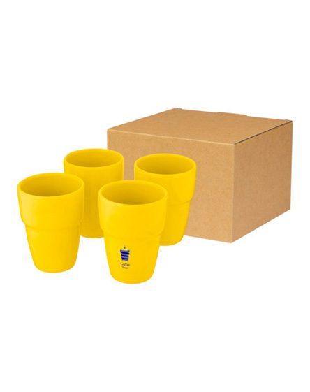 staki 4 piece 280ml stackable mug gift set