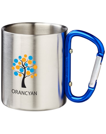 branded alps insulated mug with carabiner