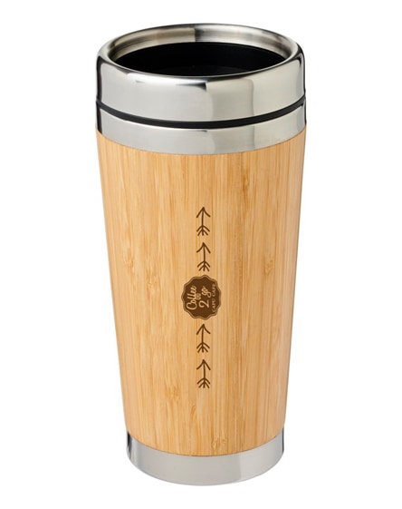 branded bambus tumbler with bamboo outer