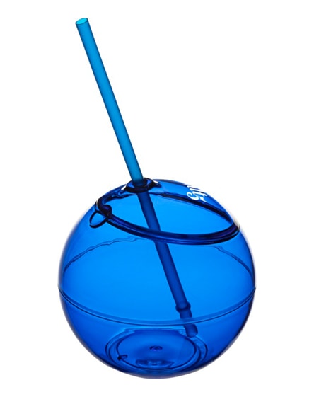 branded fiesta beverage ball with straw