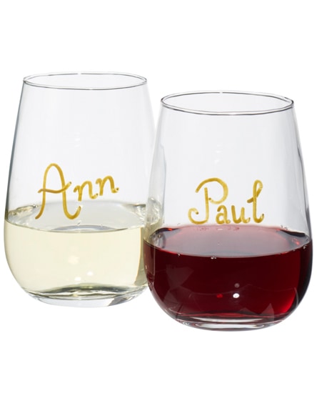 branded barola wine glass writing set
