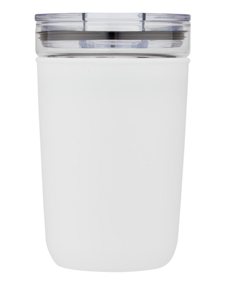 bello 420ml glass tumbler with recycled plastic outer wall