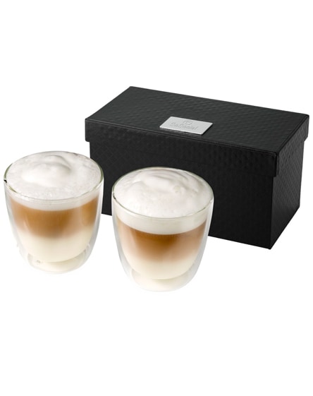 branded boda 2-piece glass coffee cup set
