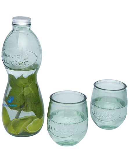 Custom Branded Brisa Piece Recycled Glass Set by Universal Mugs