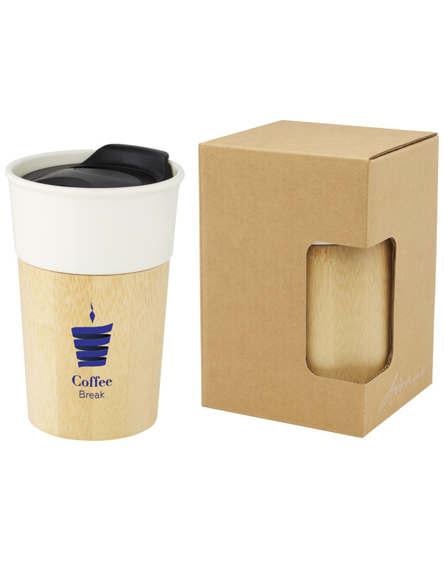 Custom Branded Pereira 320 Ml Porcelain Mug With Bamboo Outer Wall from Universal Mugs