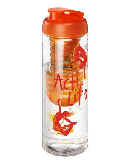 branded h2o vibe flip lid bottle & infuser