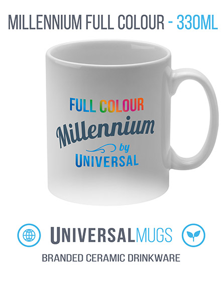branded full colour cambridge mugs millenium coated