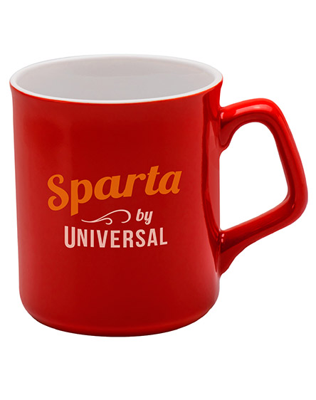 sparta ceramic mugs branded universal red
