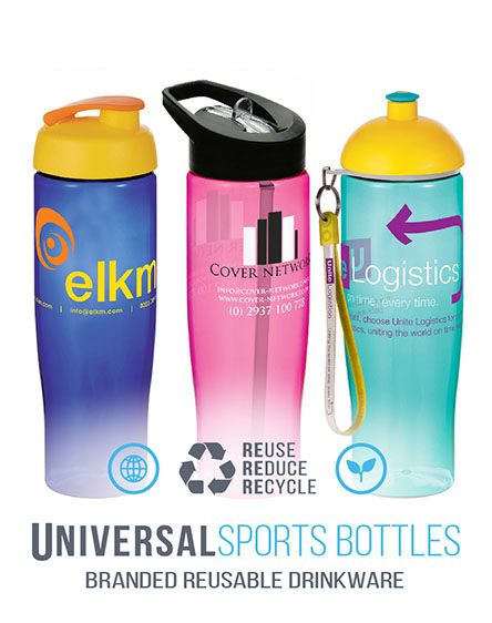 h2o Tempo sports bottles branded drinkwear universal mugs