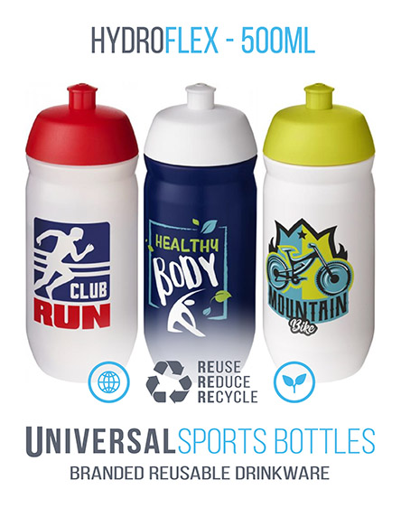 hydroflex sports bottles branded 500ml