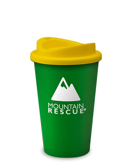 Universal Branded Recyclable Coffee Tumbler Green Yellow