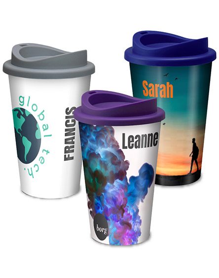 branded reusable cups with individual personalisation
